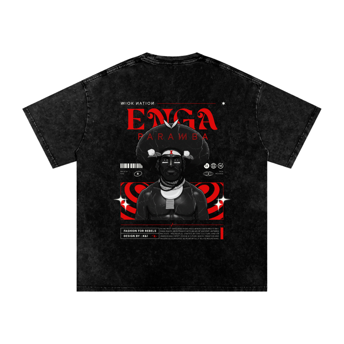Enga Paramba - Snow Washed Oversized Cotton T-Shirt