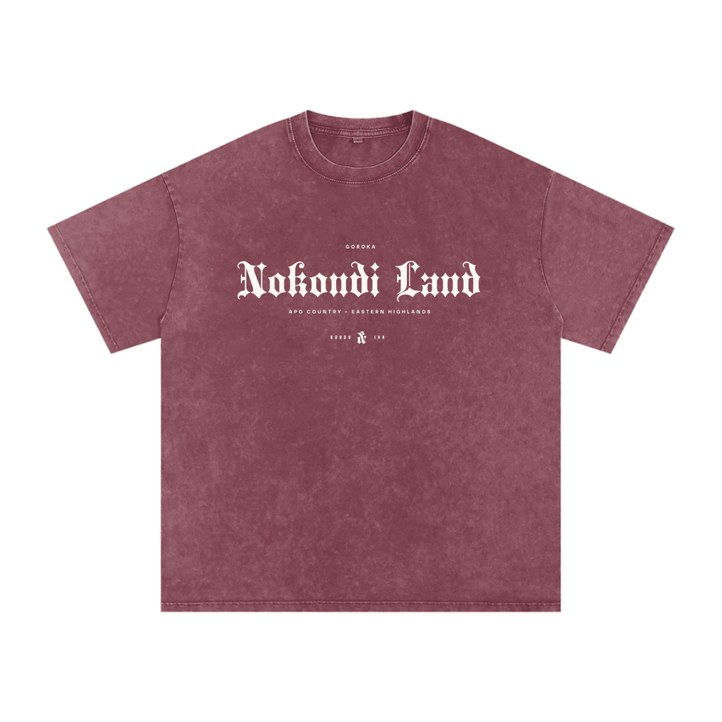 Nokondi Land - Snow Washed Oversized Cotton T-Shirt