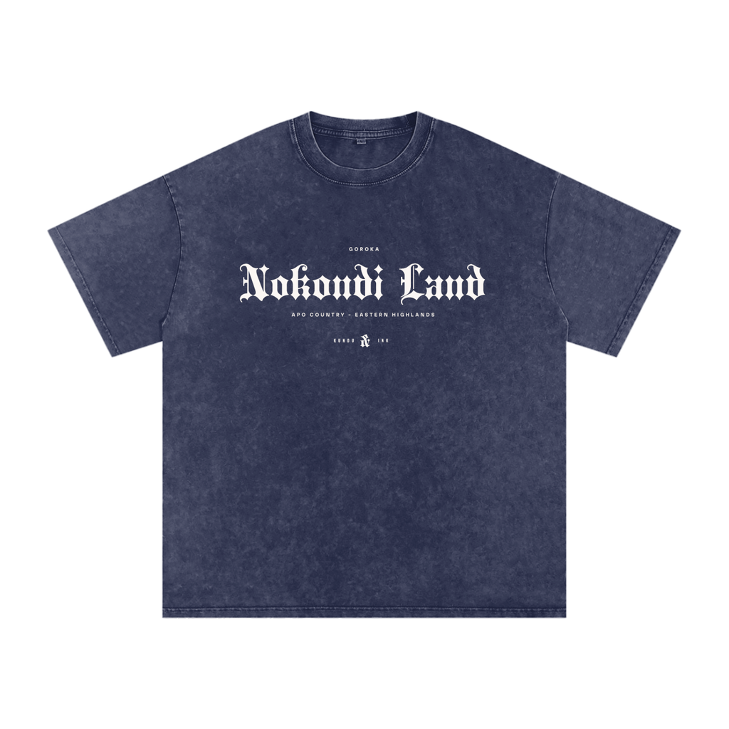 Nokondi Land - Snow Washed Oversized Cotton T-Shirt