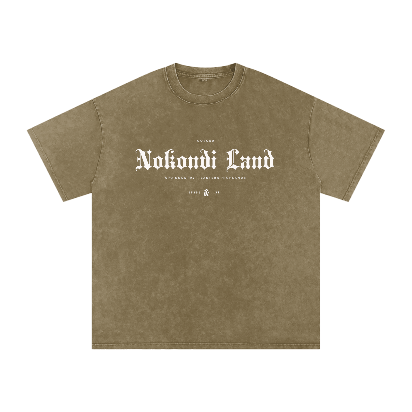 Nokondi Land - Snow Washed Oversized Cotton T-Shirt